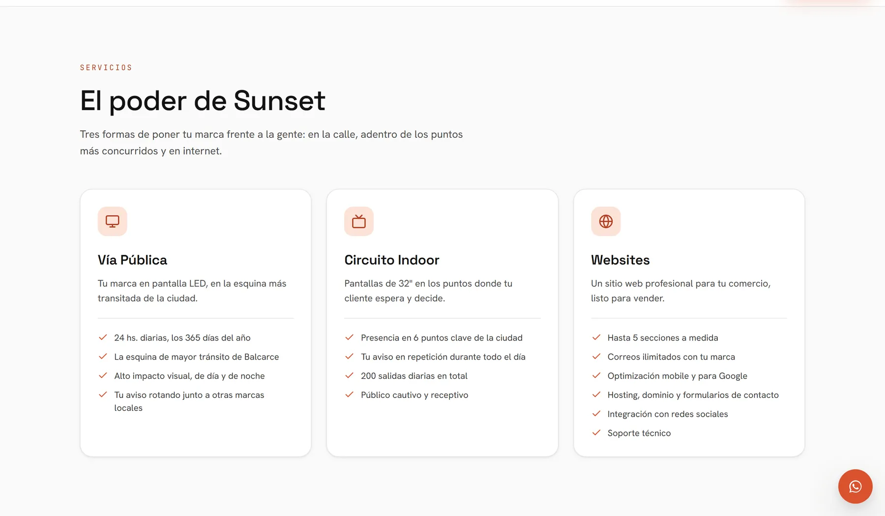 Sunset Publicidad — captura 1